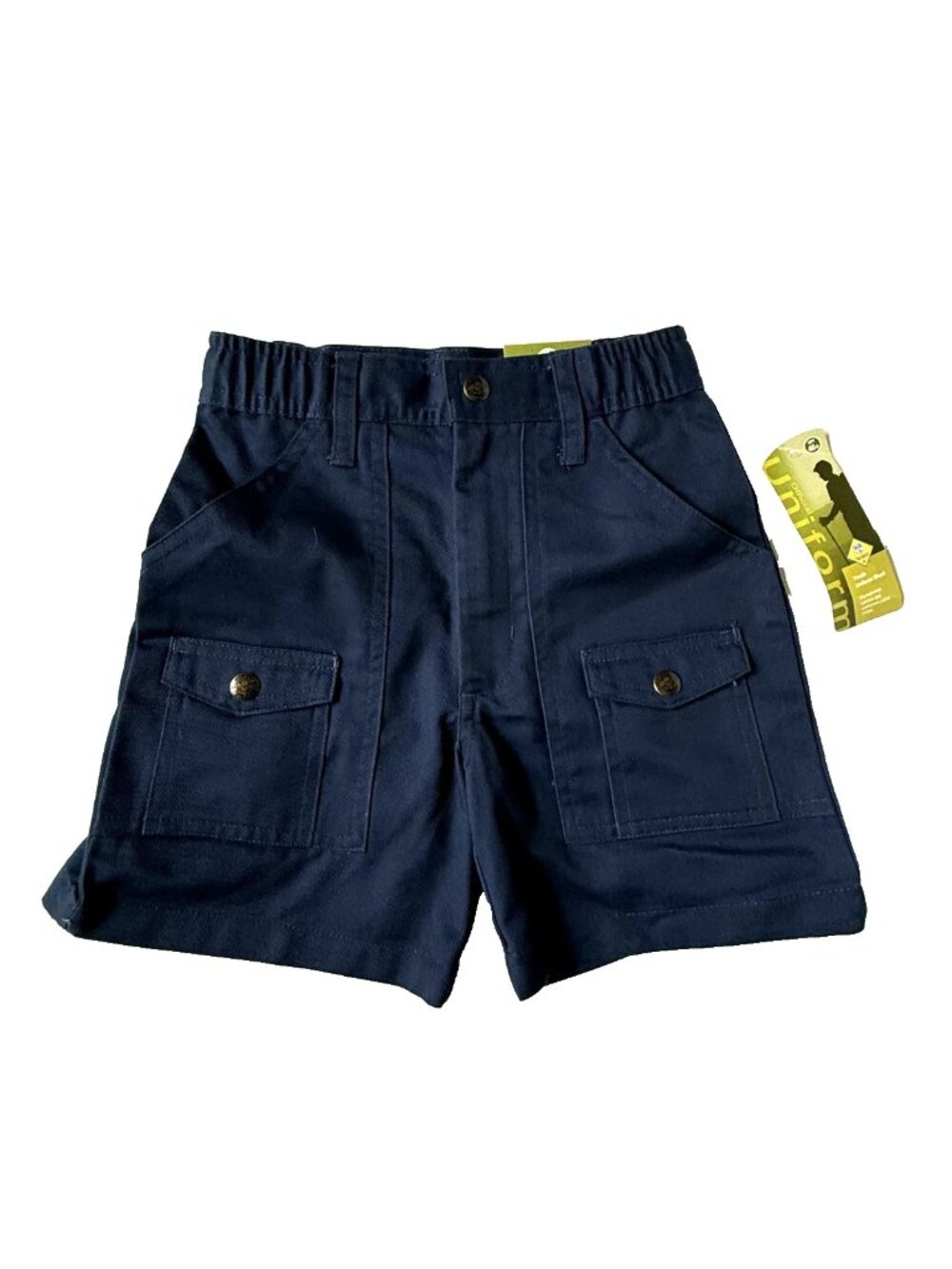 Cub Scouts Youth Boys Kid 6 Shorts Navy Blue Uniform NEW NWT Button Cargo Pocket